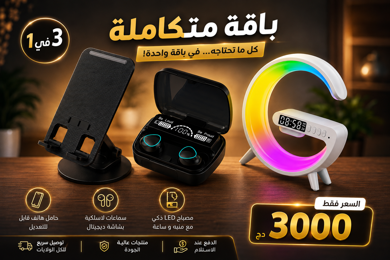 باقة متكاملة 3 في 1 – كل ما تحتاجه في مكان واحد